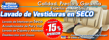 Omega CarWash, autolavado, autolavados, car wash, estetica automotriz, taller de hojalateria y pintura, lavado de vestiduras, pulido de faros