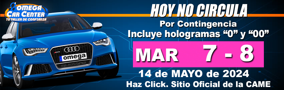 hoy no circula, contingencia ambiental, taller mecanico, verificacion a domicilio, verificentros, cdmx