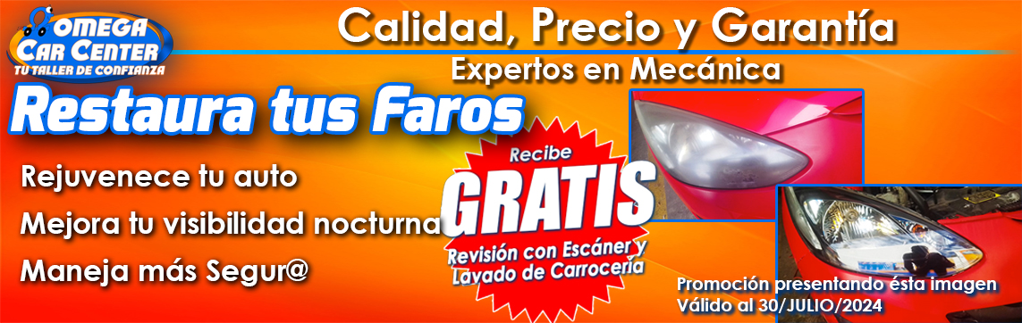 Omega CarWash, autolavado, autolavados, car wash, estetica automotriz, taller de hojalateria y pintura, lavado de vestiduras, pulido de faros